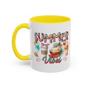Summer Vibes Accent Coffee Mug - 11oz & 15oz - Perfect for Sunny Days & Celebrations
