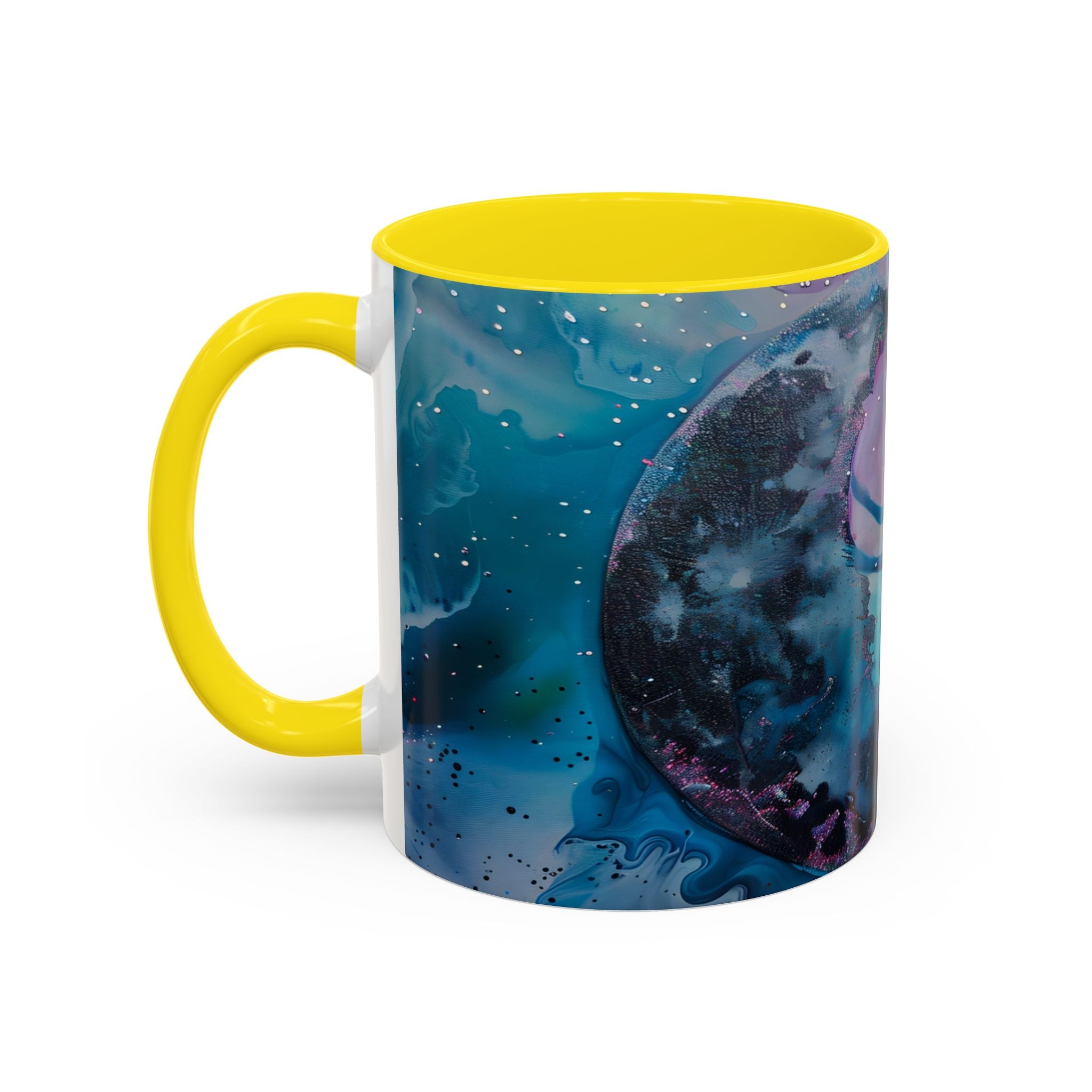 Enchanted Fairy Accent Coffee Mug — Magical Night Sky Illustration (11/15oz) fantasy