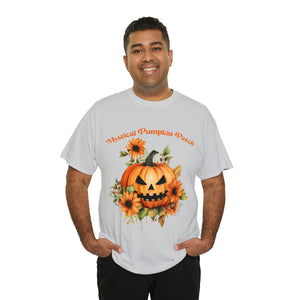 Halloween unisex t shirt mystical pumkin patch fall fun stocking stuffer Unisex Heavy Cotton Tee