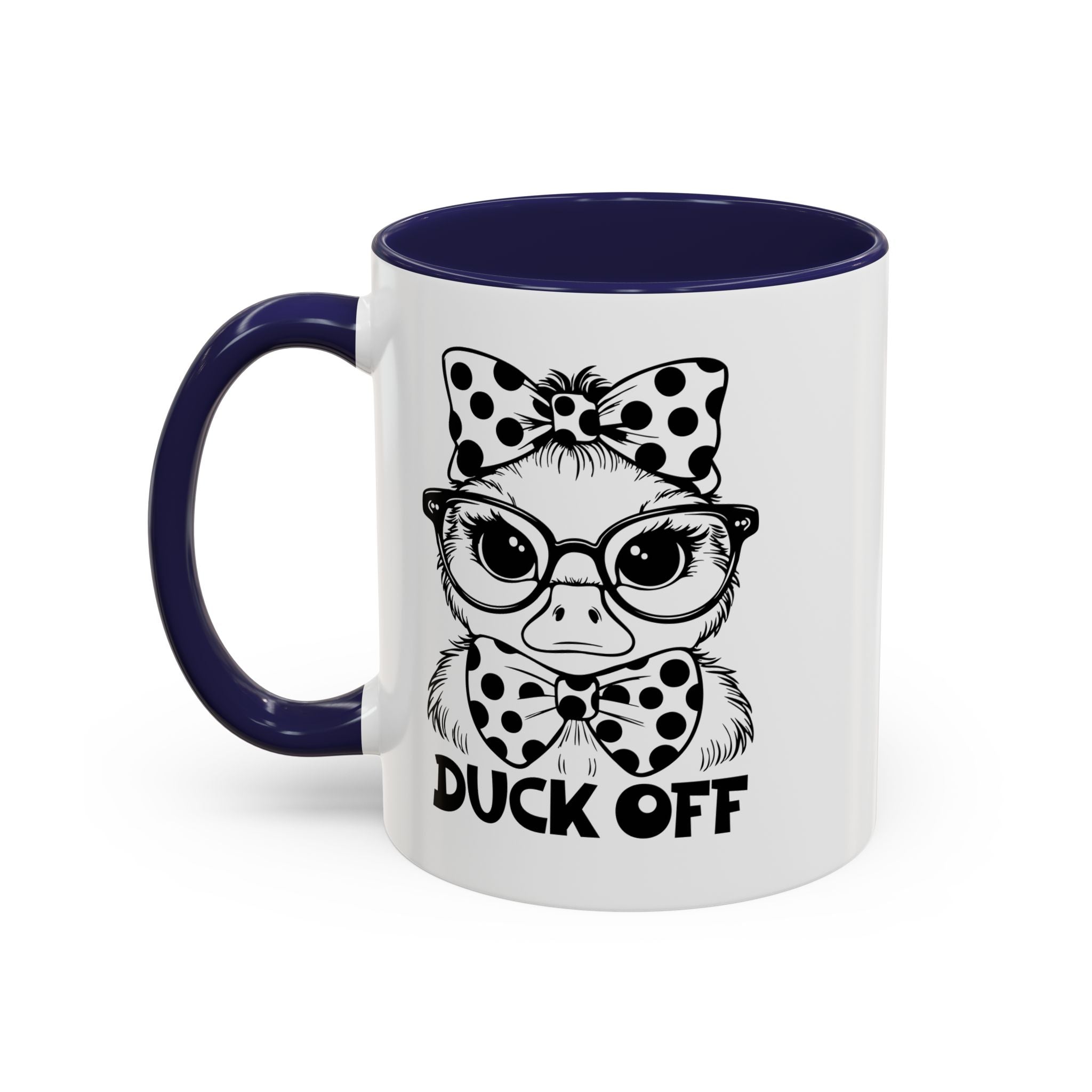 Duck off  Coffee Mug - Fun Gift for Bird Lovers, Birthday, Office Décor, Humorous Kitchenware, Unique Drinkware
