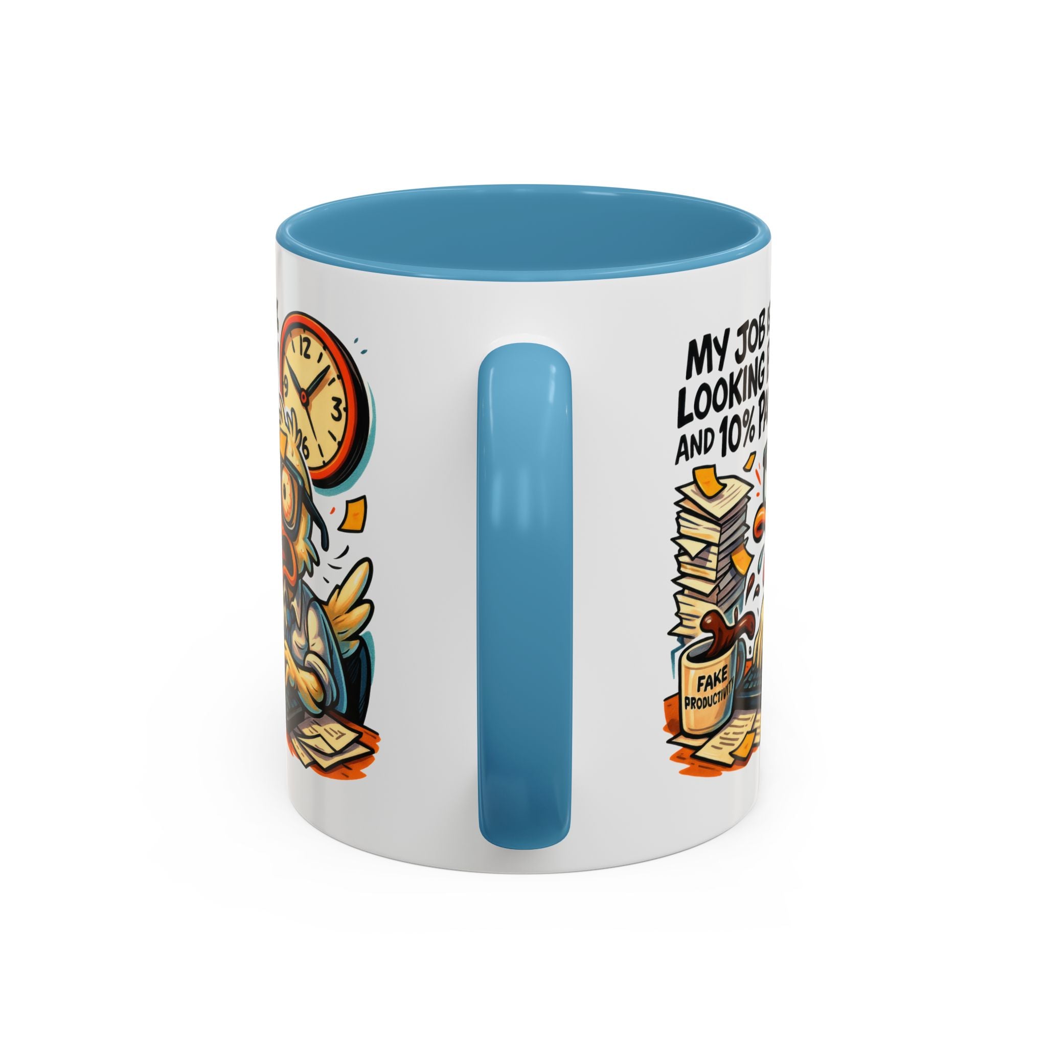 Funny Office Duck Coffee Mug | Perfect Gift for Office Workers, Desk Jokes, Humor, Funny Barista Mug, Creative Gift Idea