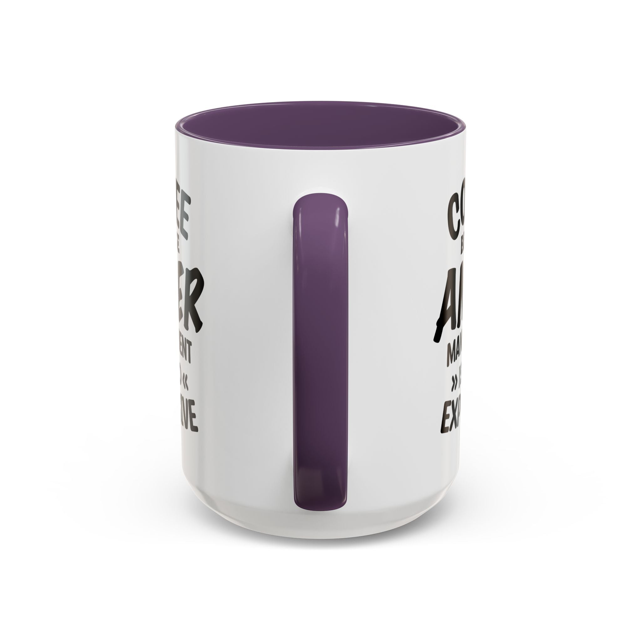Funny Anger Management Coffee Mug, Gift for Coffee Lovers, Stress Relief, Black Accent, Humorous Cup for Friends, Office Humor, Funny Gifts