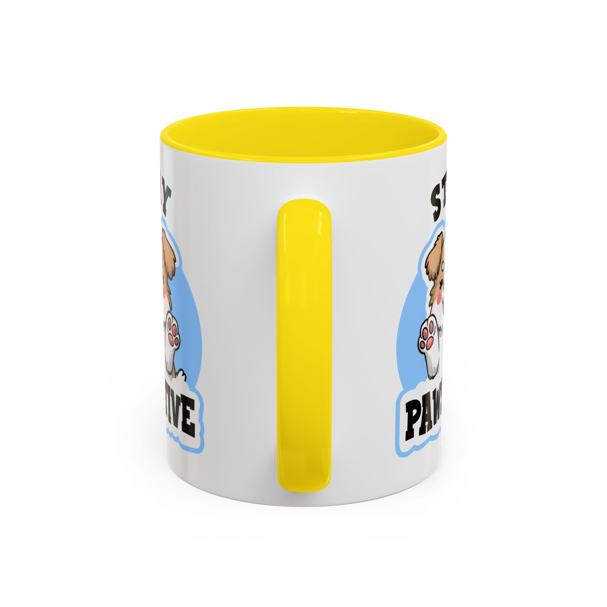 Cute Stay Pawsitive Coffee Mug - Perfect Gift for Dog Lovers mental health