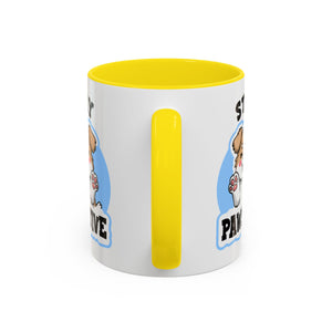 Cute Stay Pawsitive Coffee Mug - Perfect Gift for Dog Lovers mental health