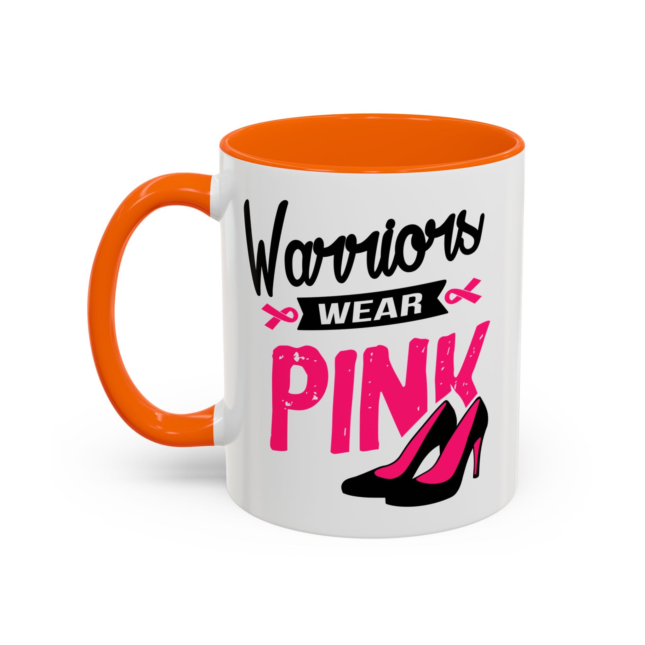 Breast Cancer Awareness Coffee Mug, Inspirational Gift, Warrior Mug, Pink Ribbon Awareness, Supportive Beverage Cup
