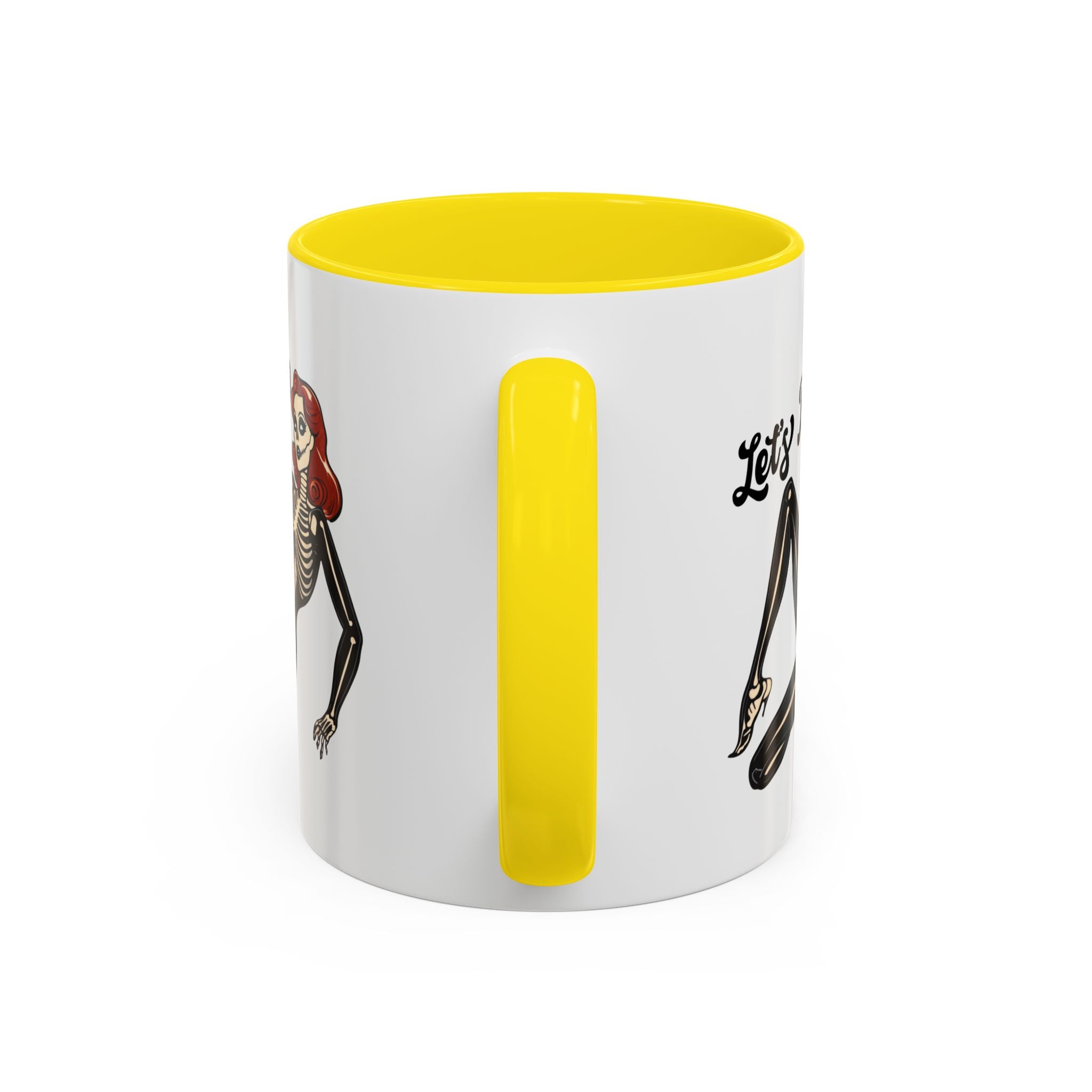 Spooky Skeleton Mug - Let's Bone, Halloween Gift, Gothic Coffee Cup, Unique Home Decor, Fun Drinkware