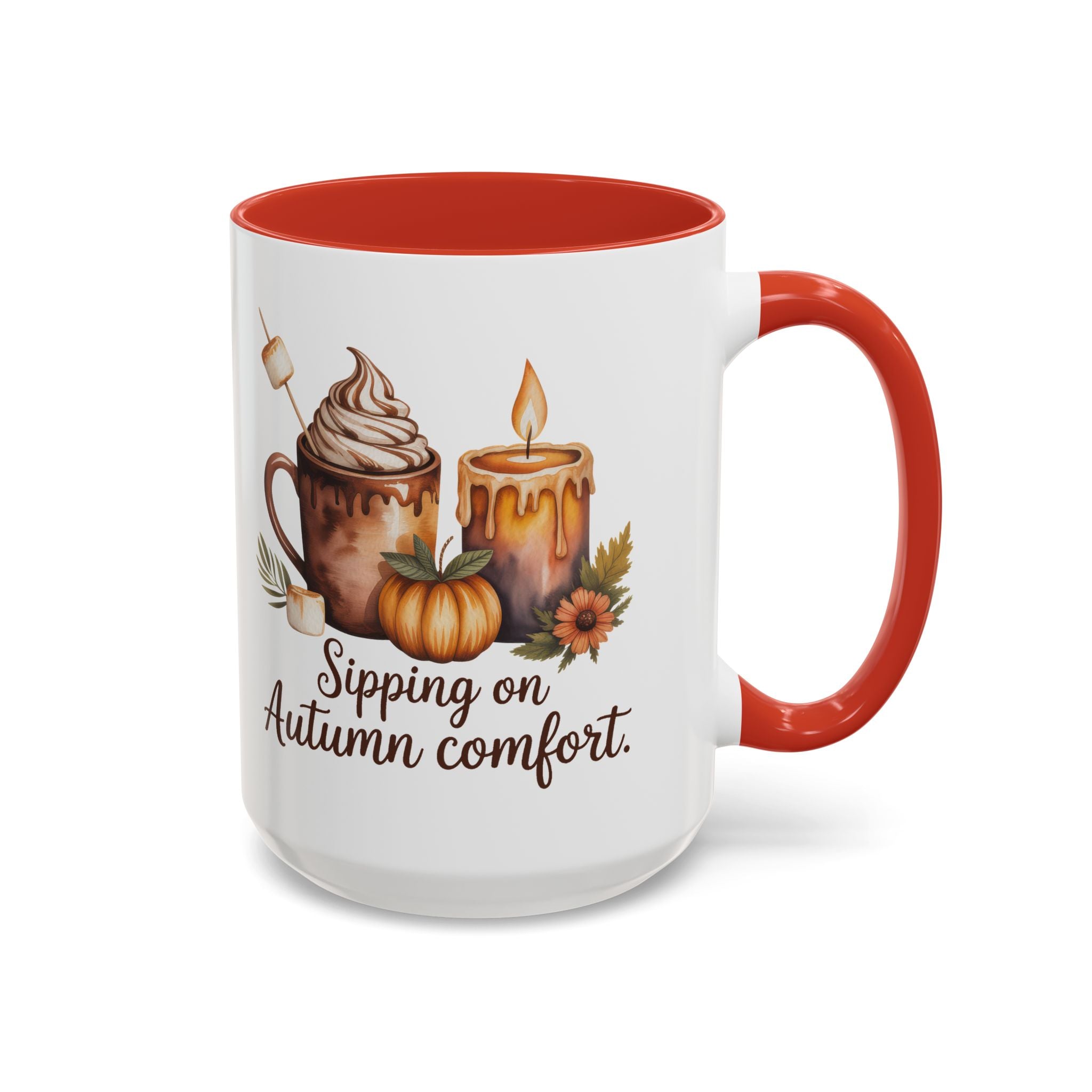 Autumn Comfort Coffee Mug - Sipping on Cozy Vibes nature lovers cup