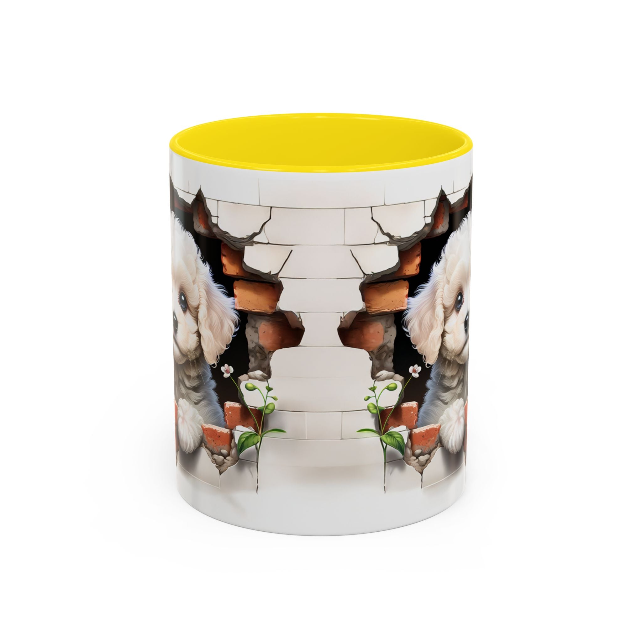 Cute Puppy Accent Coffee Mug - Adorable Dog Lover Gift, Pet-Themed Mug, Home Decor, Ideal for Gifts, Animal Enthusiast