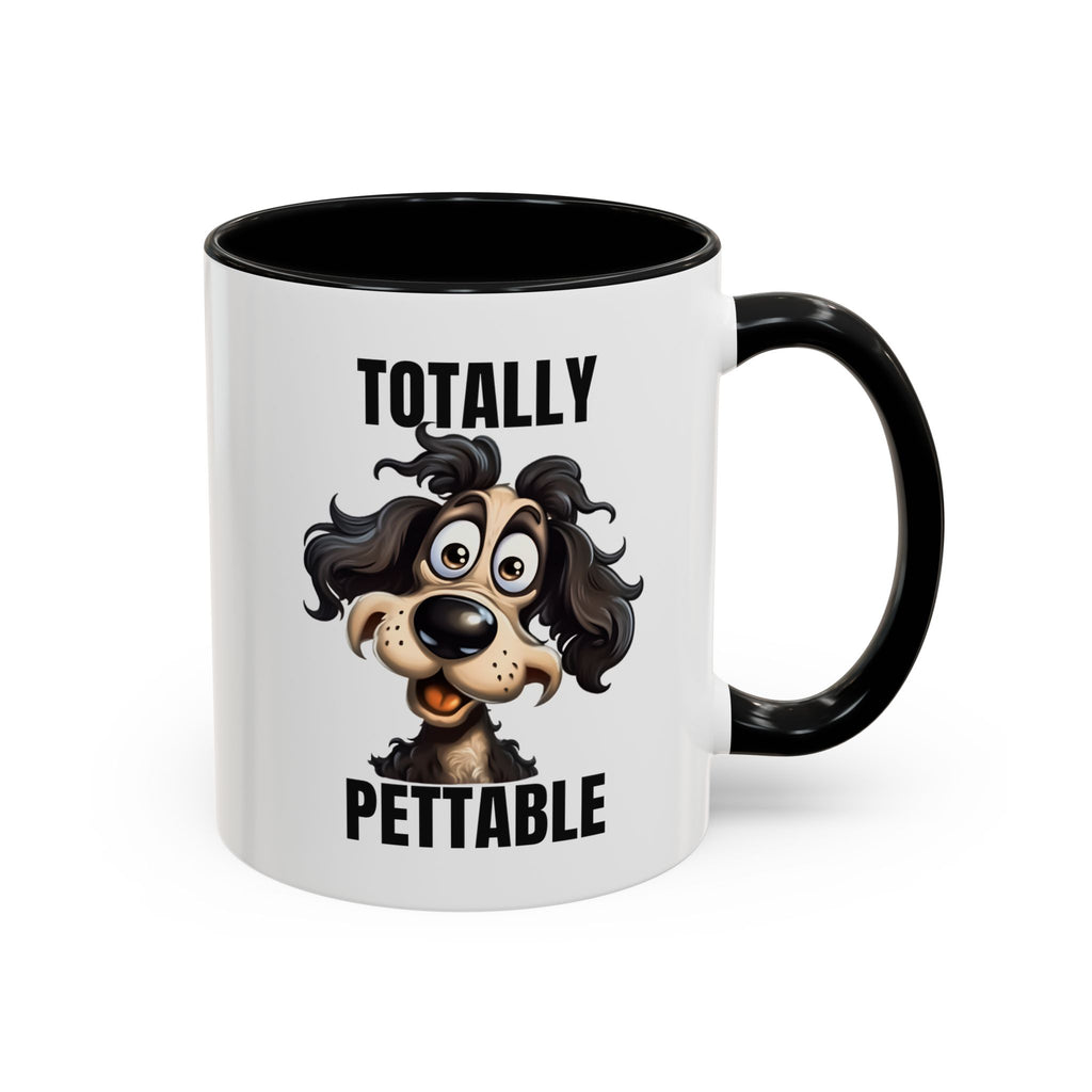 Totally Pettable Coffee Mug, Dog Lover Gift, Animal Print Mug, Funny Pet Mug, Customizable Coffee Cup, Gift for Pet Owners