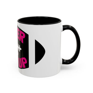 Inspirational Breast Cancer Awareness Coffee Mug - Never Give Up, Motivational Gift, Supportive Keepsake, Home or Office Decor