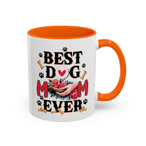 Best Dog Mom Ever Coffee Mug - Perfect Gift for Dog Lovers, Pet Moms, Animal Lovers, Dog-Themed Kitchen Decor, Best Friend Gift