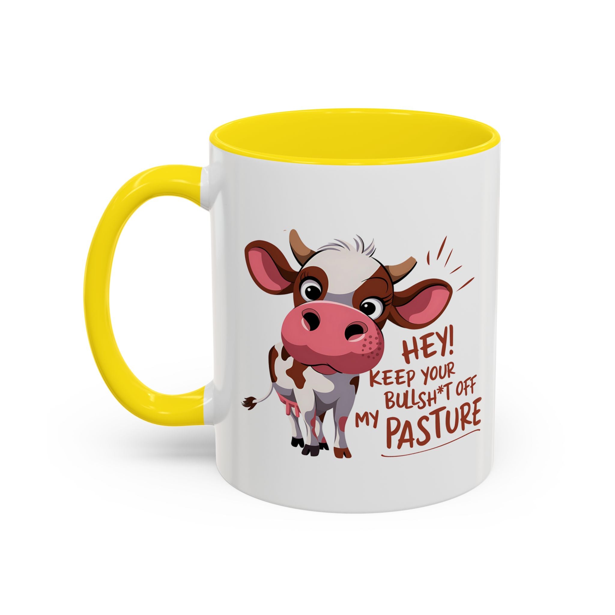 Funny Cow Coffee Mug – Perfect Gift for Farmers, Cow Lovers, Humor Fans, Cute Kitchen Decor, Office Coffee Cup