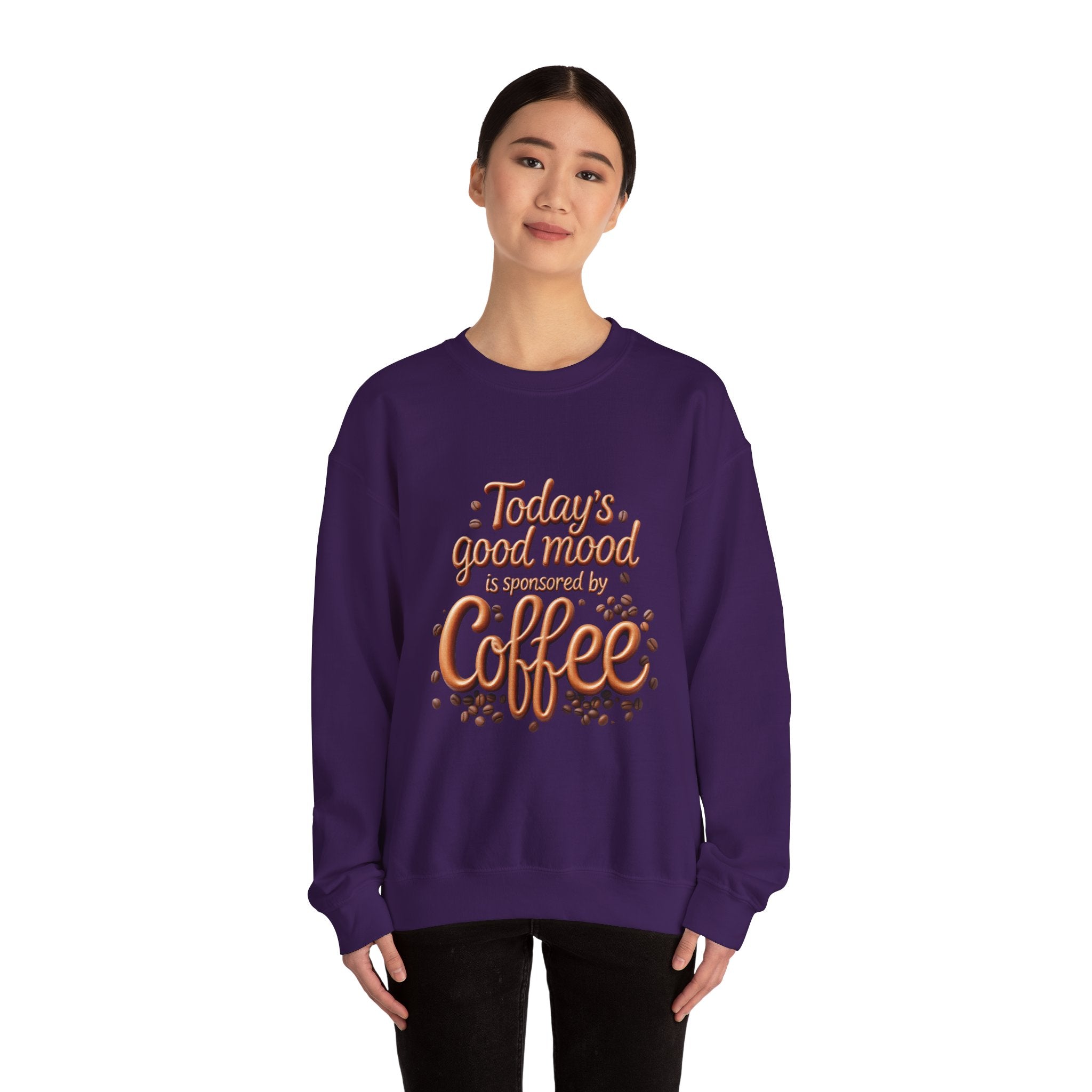 Coffee Mood Crewneck Sweatshirt - Cozy Gift for Coffee Lovers, Perfect for Birthdays, Holidays, Casual Days, Comfortable Wear