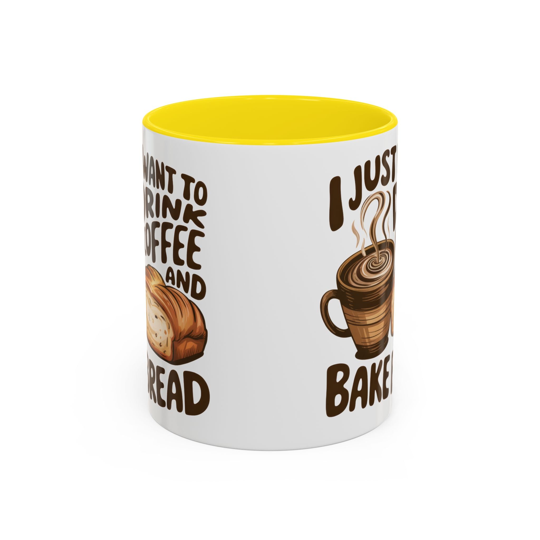Cute Coffee & Bread Mug - Ideal for Baking Enthusiasts kitchen fun cozy