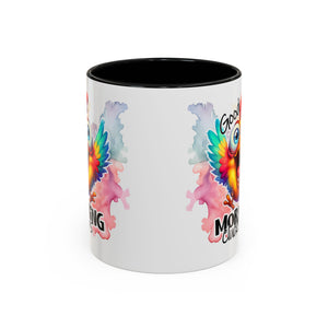 good Morning Mug with Cheerful Rooster Design - Perfect for Coffee Lovers, Gifting, Morning Routine, Kitchen Decor, Bird Enthusiasts