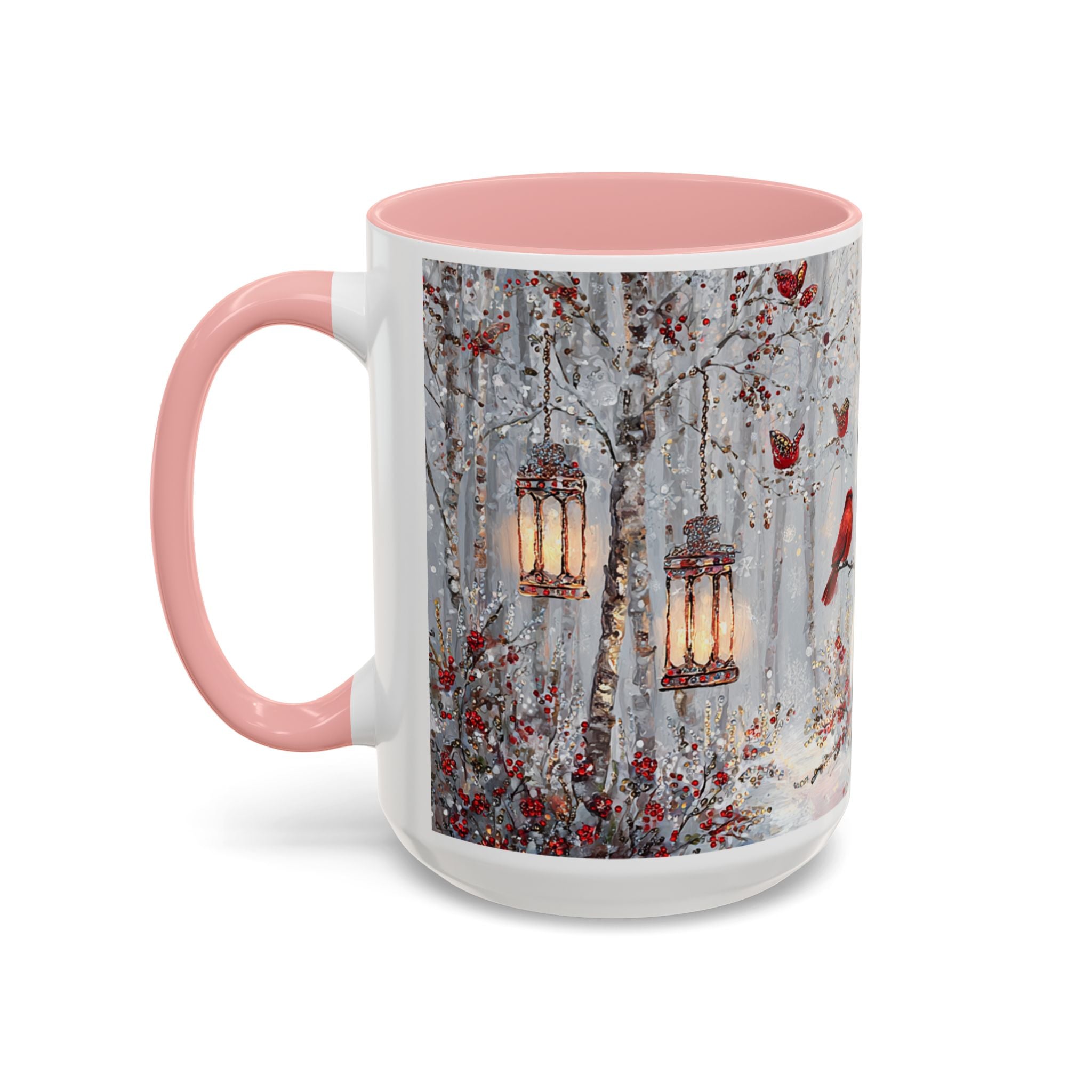 Winter Wonderland Coffee Mug - Snowman & Cardinals Design (11/15oz)