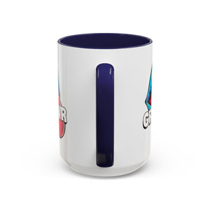 GRL PWR Accent Coffee Mug - Bold Fun Design for Empowerment, Great Gift for Friends, Coffee Lovers, Birthdays, and Celebrations