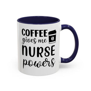 Nurse Coffee Mug, Funny Gift for Nurses, Coffee Lover's Mug, Black Accent Tea Cup, Motivational Nurse Gift