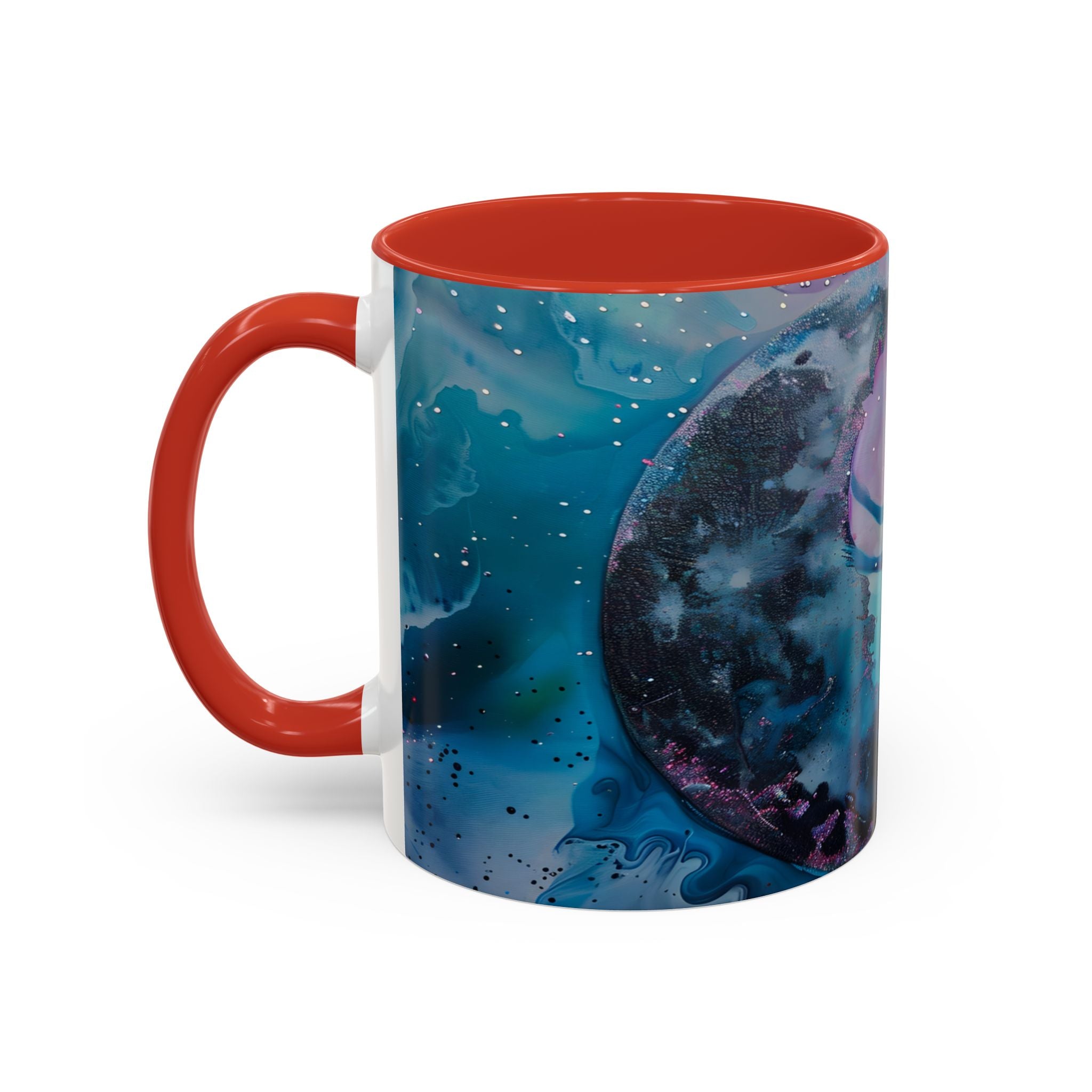Enchanted Fairy Accent Coffee Mug — Magical Night Sky Illustration (11/15oz) fantasy