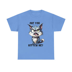 Are You Kitten Me? Cat Lover Tee, Funny T-Shirt, Gift for Cat Owners, Unisex Cotton Tee, Cute Kitten Shirt, Pet Lovers Apparel
