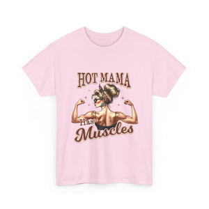 Muscle Mama Tee: Empowering Unisex Cotton Shirt, Gift for Moms, Fitness Lovers, Workout Apparel, Birthday, Mother's Day