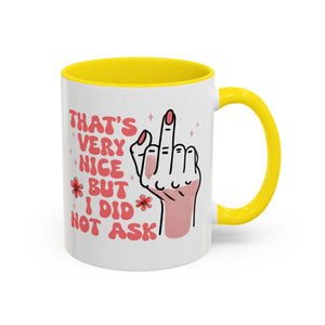Sassy Accent Coffee Mug, Funny Gift, Humor Mug, Conversation Starter, Coffee Lover Gift, Unique Handmade Mug