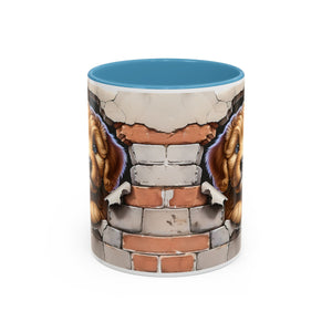 Cute Dog Accent Coffee Mug - Perfect Gift for Pet Lovers, Animal Lovers, Home Decor, Coffee Lovers, Unique Kitchenware