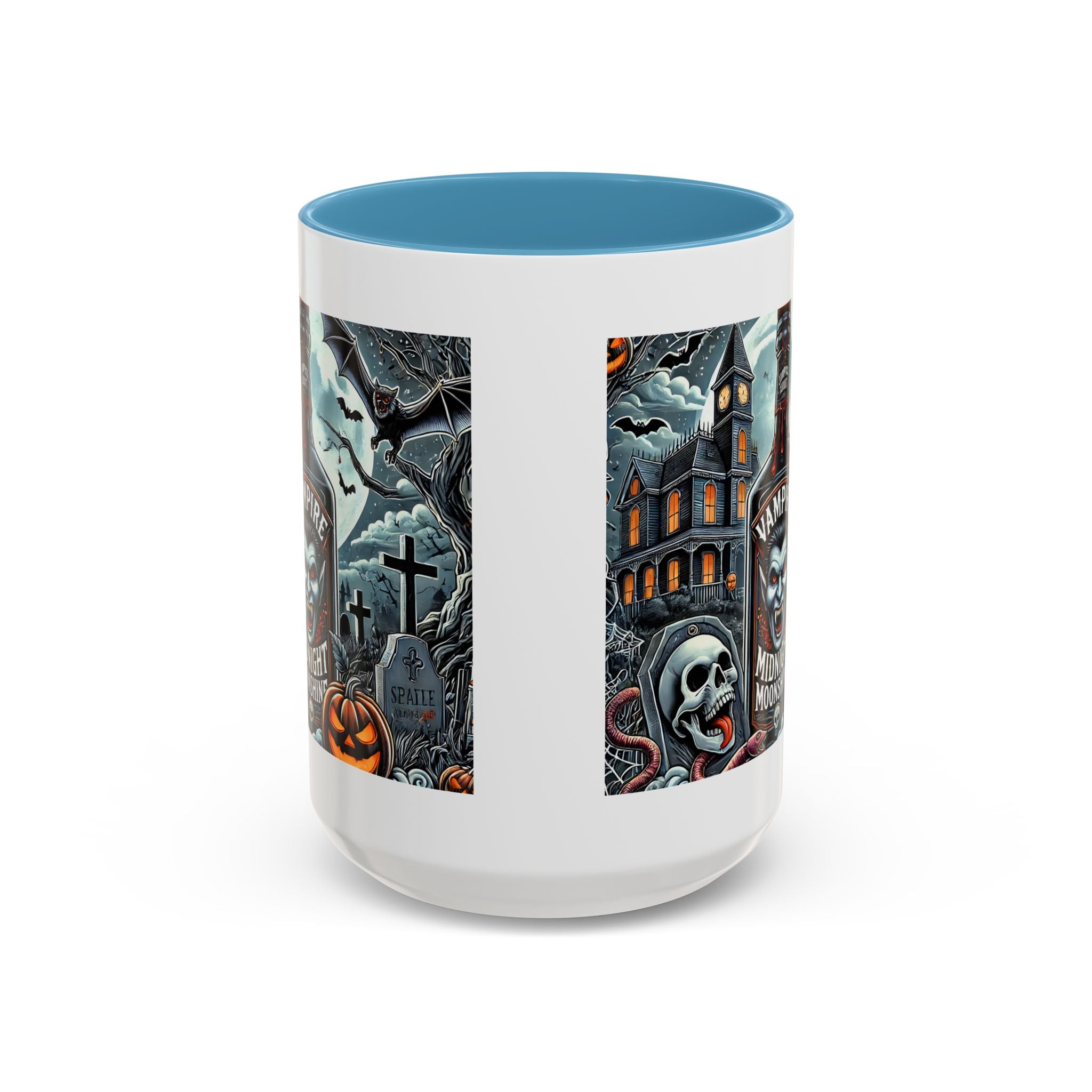 Gothic vampire Halloween Coffee Mug, Spooky Decor, Skull Design, Gift for Horror Lovers,  Party Essential, Unique Drinkware