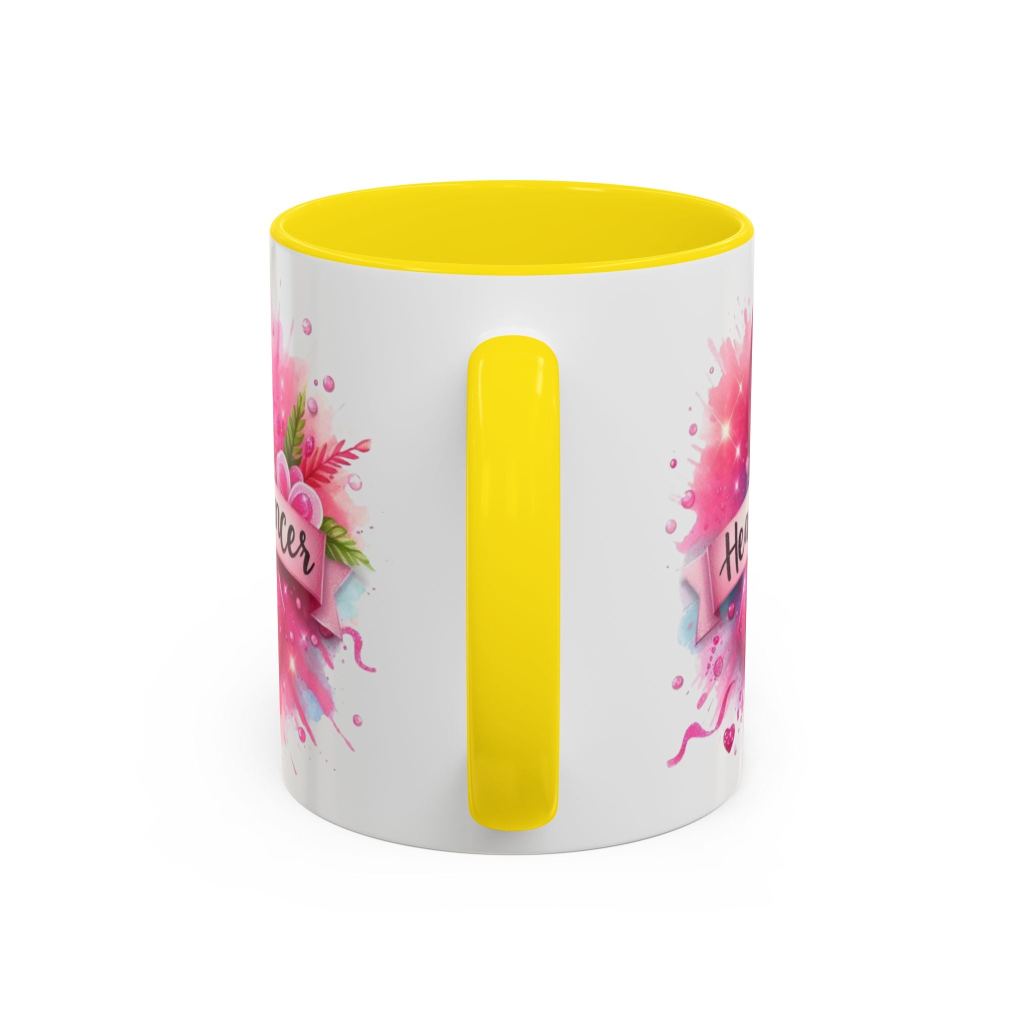 Pink Ribbon Healing Coffee Mug | Support Cancer Awareness | Inspirational Gift | Breast Cancer Support | 11oz & 15oz Options