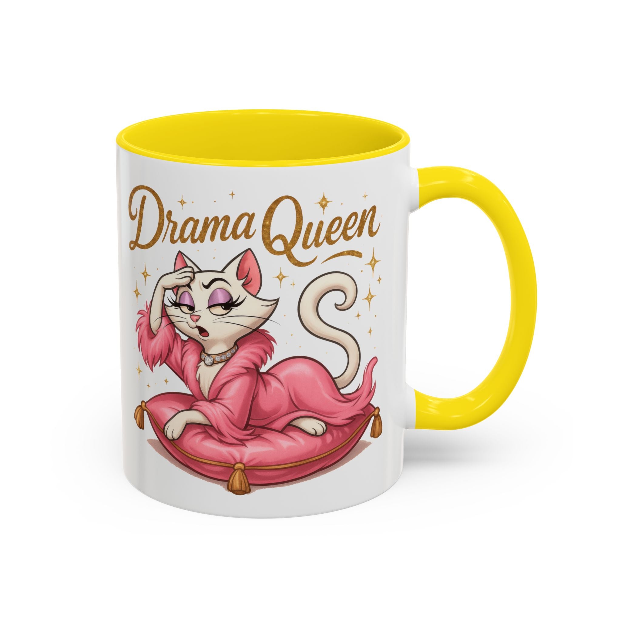 Drama Queen Coffee Mug - Fun Gift for Cat Lovers, Unique Mug for Tea or Coffee, Perfect for Birthdays, Mother's Day & Housewarming