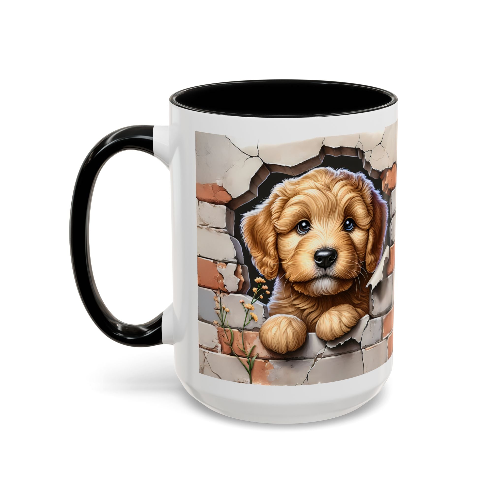 Cute Dog Accent Coffee Mug - Perfect Gift for Pet Lovers, Animal Lovers, Home Decor, Coffee Lovers, Unique Kitchenware