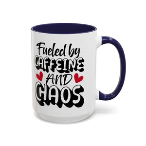 Caffeine Chaos Mug - Perfect for Coffee Lovers, Funny Gift for Friends, Home Office Essential, Birthday, Coffee Break