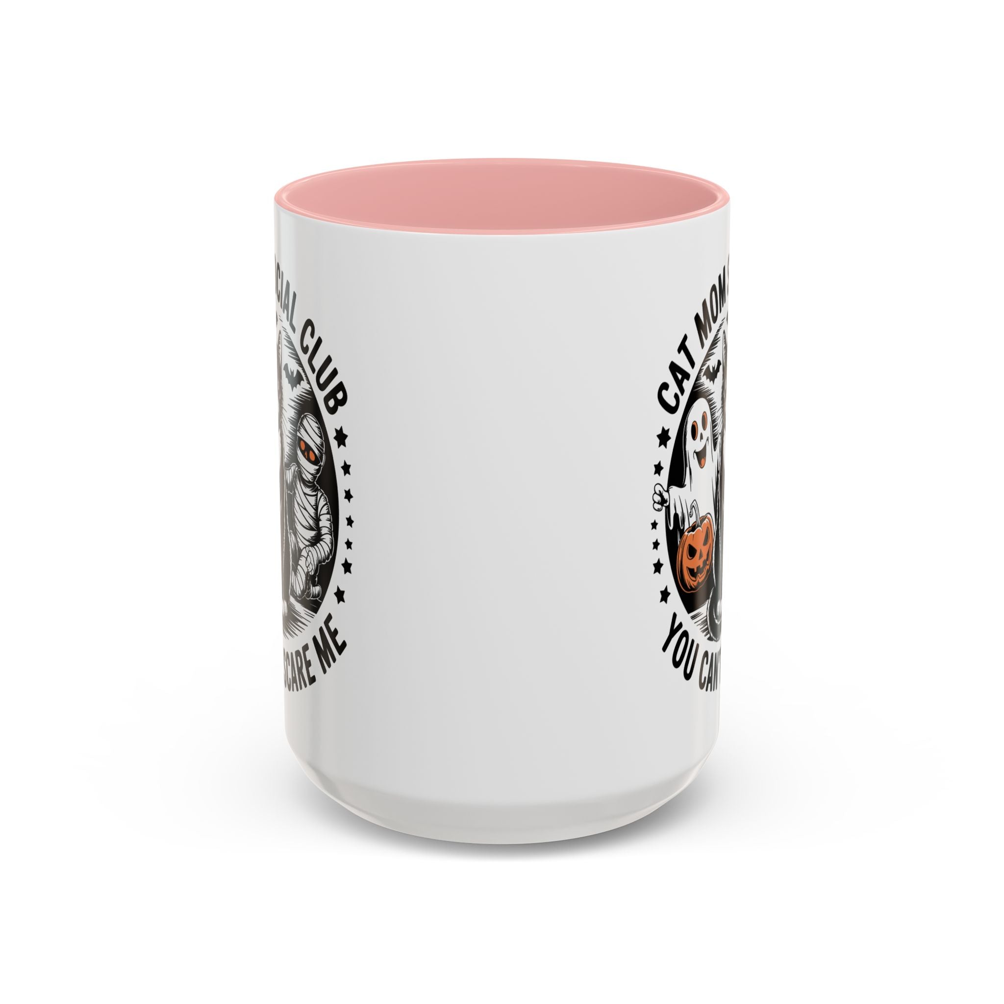 Halloween Cat Mom Coffee Mug - Spooky Social Club Design