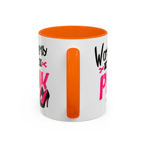 Breast Cancer Awareness Coffee Mug, Inspirational Gift, Warrior Mug, Pink Ribbon Awareness, Supportive Beverage Cup