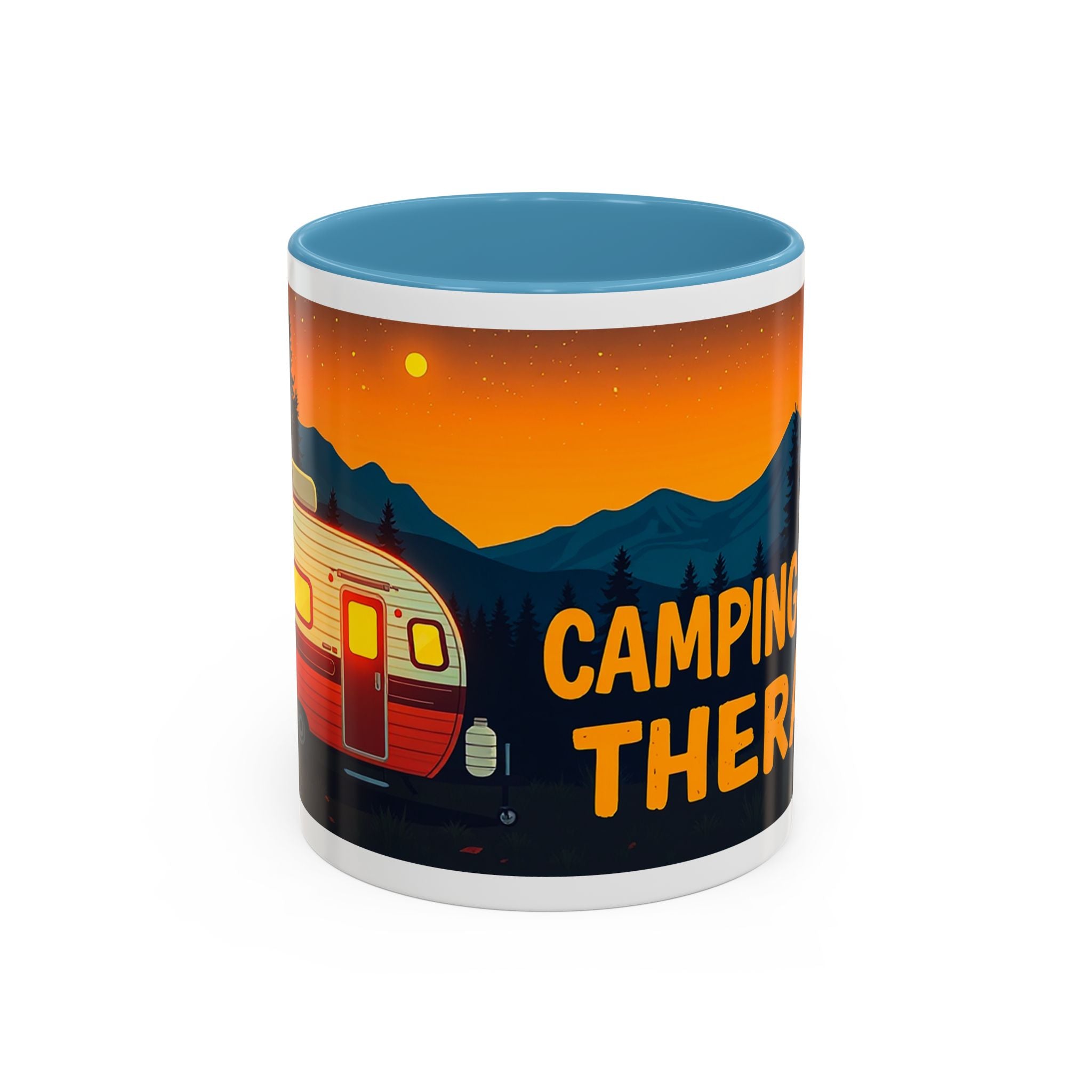 Camping Therapy Mug - Adventure Lover's Coffee Cup, Gift for Campers, Hiking Drinkware, Outdoorsy Coffee Mug, Nature Lover's Cup