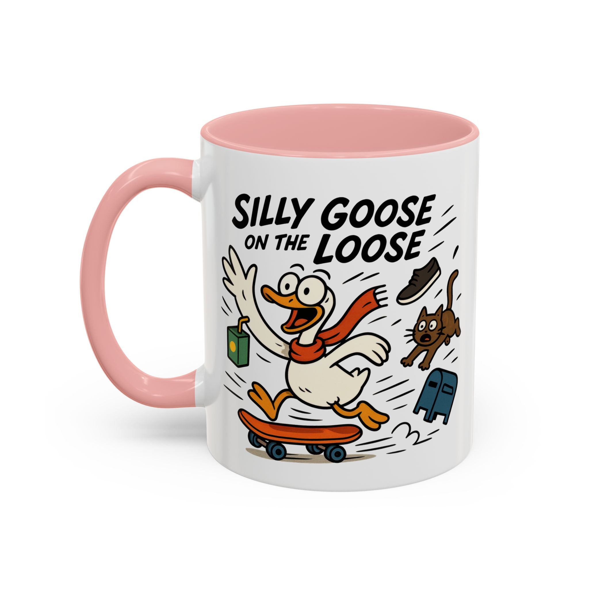 Silly Goose Coffee Mug - Fun Gift for Animal Lovers, Quirky Desk Decor, Inspirational Drinkware, Home & Office Tea Cups