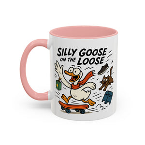 Silly Goose Coffee Mug - Fun Gift for Animal Lovers, Quirky Desk Decor, Inspirational Drinkware, Home & Office Tea Cups
