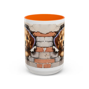 Cute Dog Accent Coffee Mug - Perfect Gift for Pet Lovers, Animal Lovers, Home Decor, Coffee Lovers, Unique Kitchenware