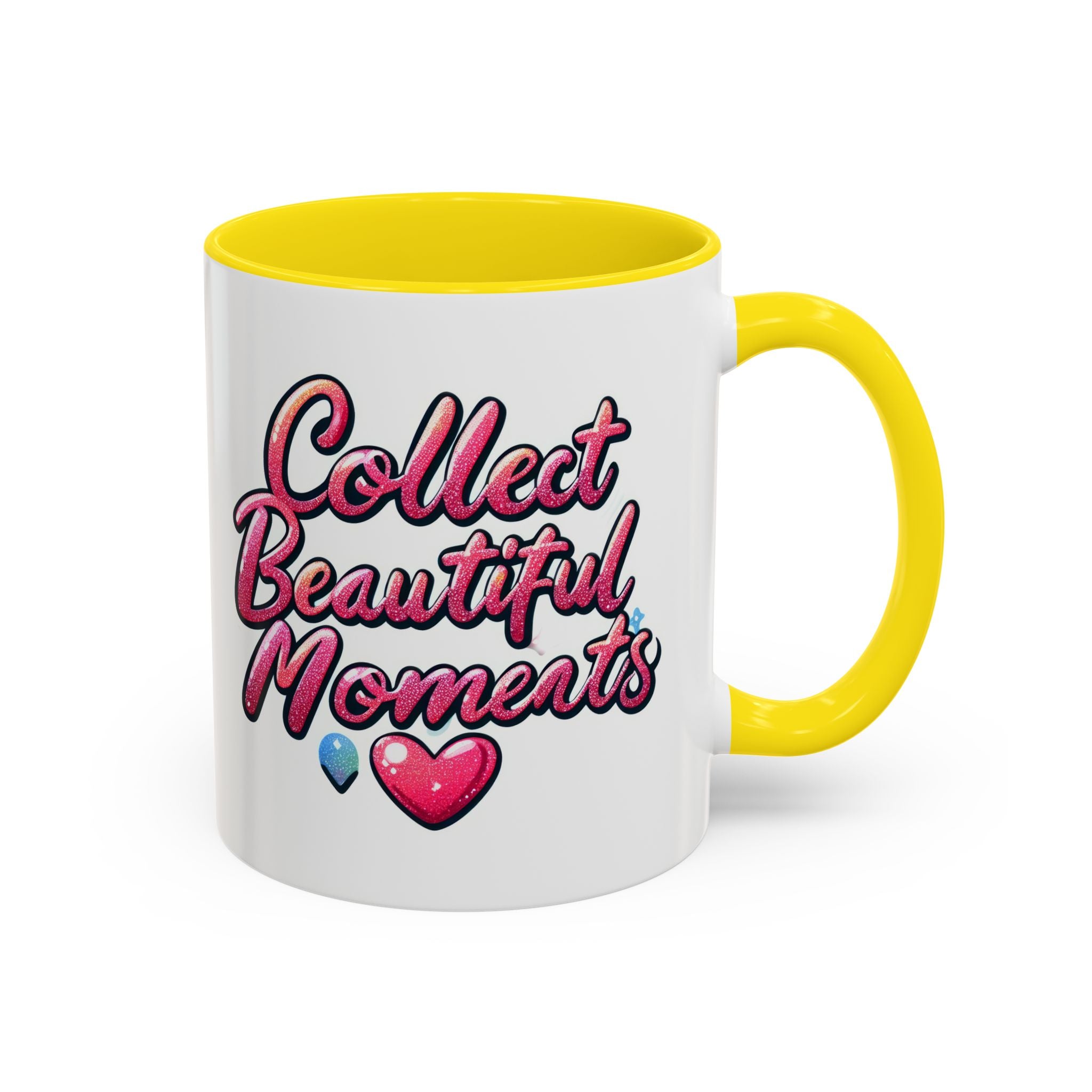 Collect Beautiful Moments Coffee Mug - 11oz & 15oz positive vibe love heart cup