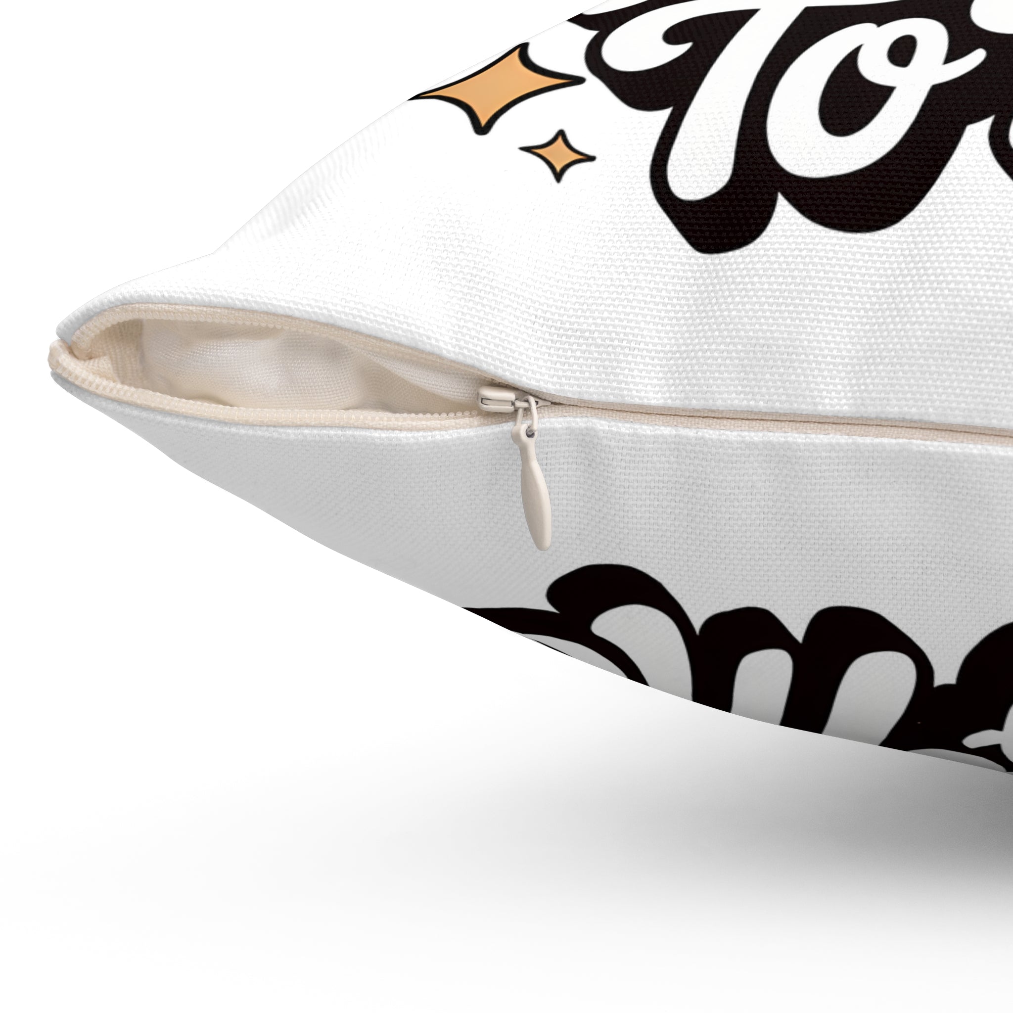 Maybe Coffee Is Addicted To Me Throw Pillow — Cute Coffee Lover Decorative Cushion