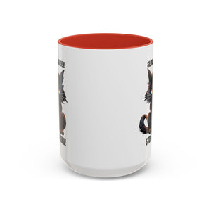 Funny Cat Mug | Silence Is Golden Coffee Cup | Gift for Cat Lovers | Humorous Kitchenware | Ceramic Teacup | Unique Animal Gifts