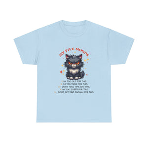 Grumpy cat five moods Unisex Heavy Cotton Tee by the x m world
