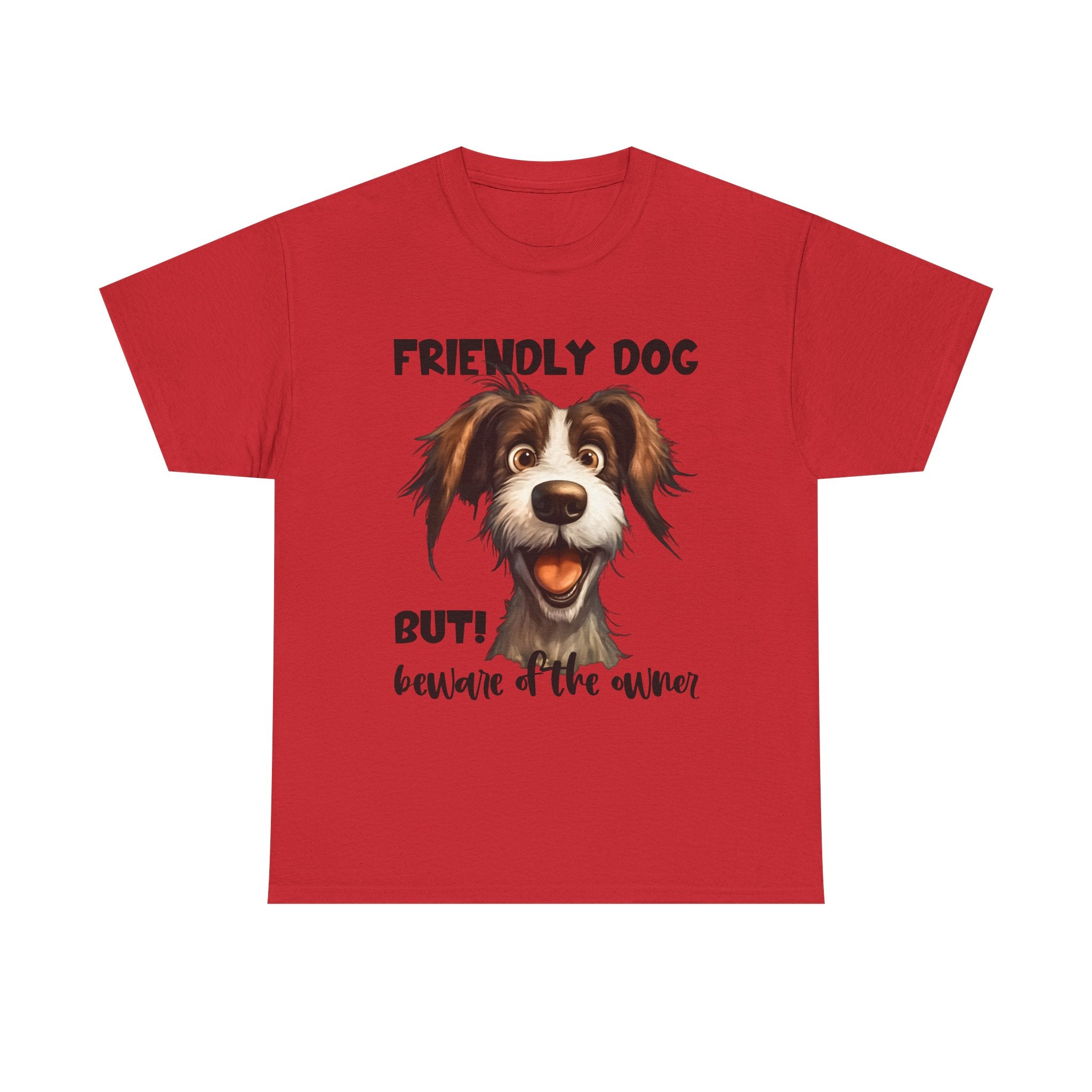 Friendly Dog Unisex Tee - Perfect for Pet Lovers, Gifts for Dog Owners, Casual Wear, Birthday Gifts, Dog-Themed Apparel