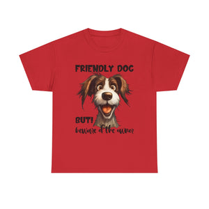 Friendly Dog Unisex Tee - Perfect for Pet Lovers, Gifts for Dog Owners, Casual Wear, Birthday Gifts, Dog-Themed Apparel