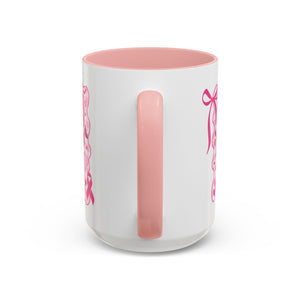 Pink Ribbon Duck Coffee Mug for Breast Cancer Awareness, Cute Gift for Her, Supportive Breast Cancer Mug, Unique Coffee Cup, Holiday Present