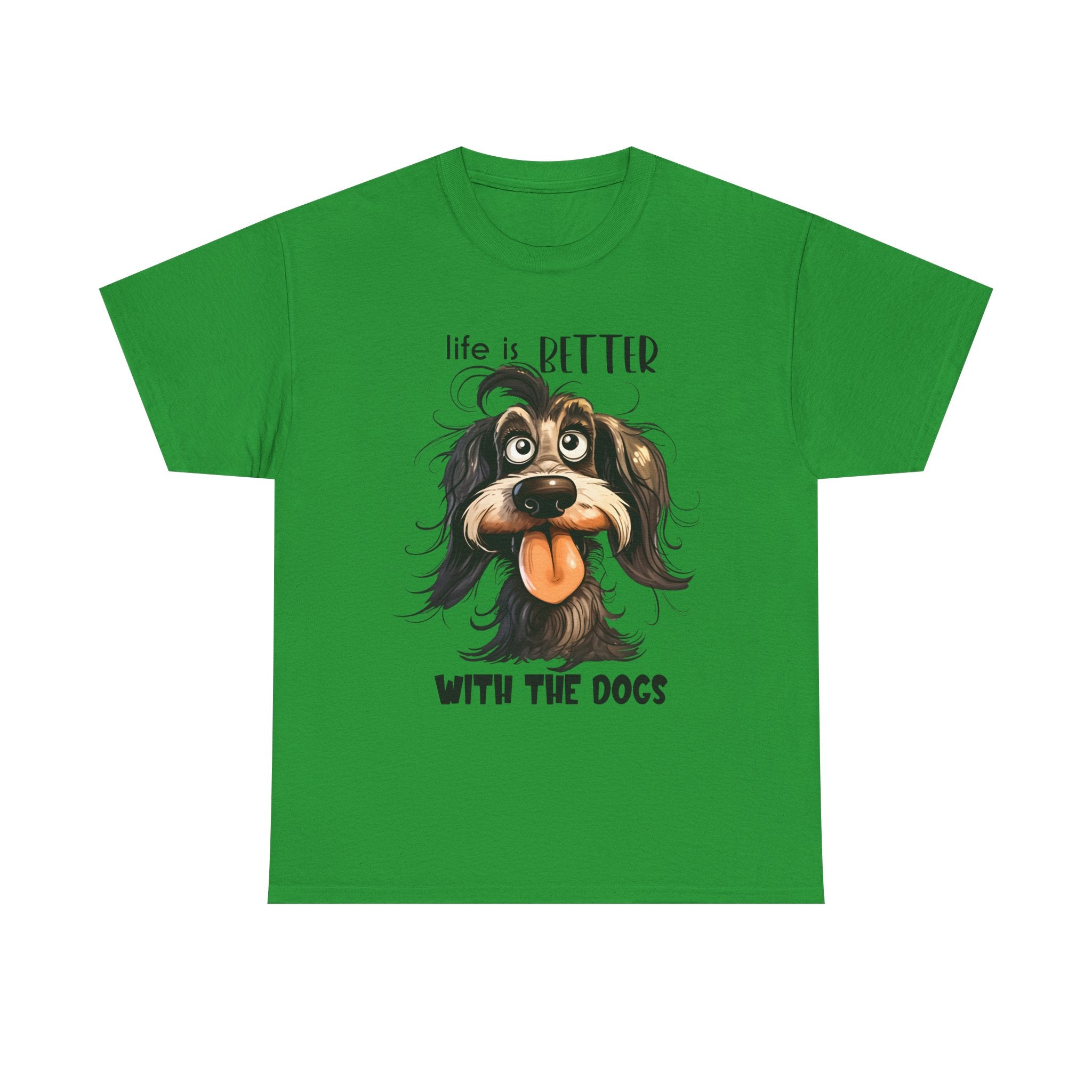 Life is Better with the Dogs Unisex Tee, Funny Dog Lover T-Shirt, Pet Gift, Dog Mom Shirt, Animal Lover Apparel
