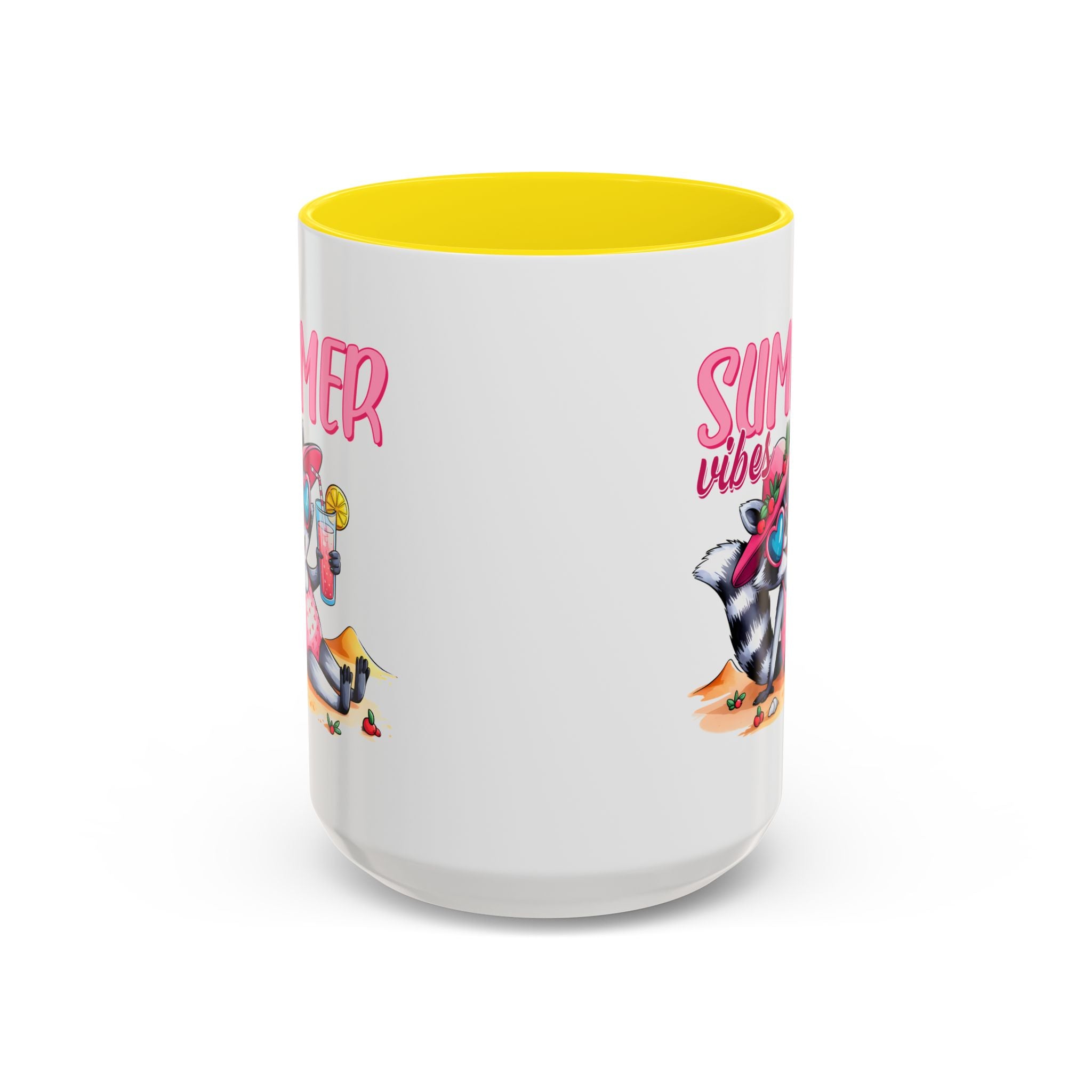 Summer Vibes Accent Coffee Mug - Fun & Colorful Design for Relaxing Moments