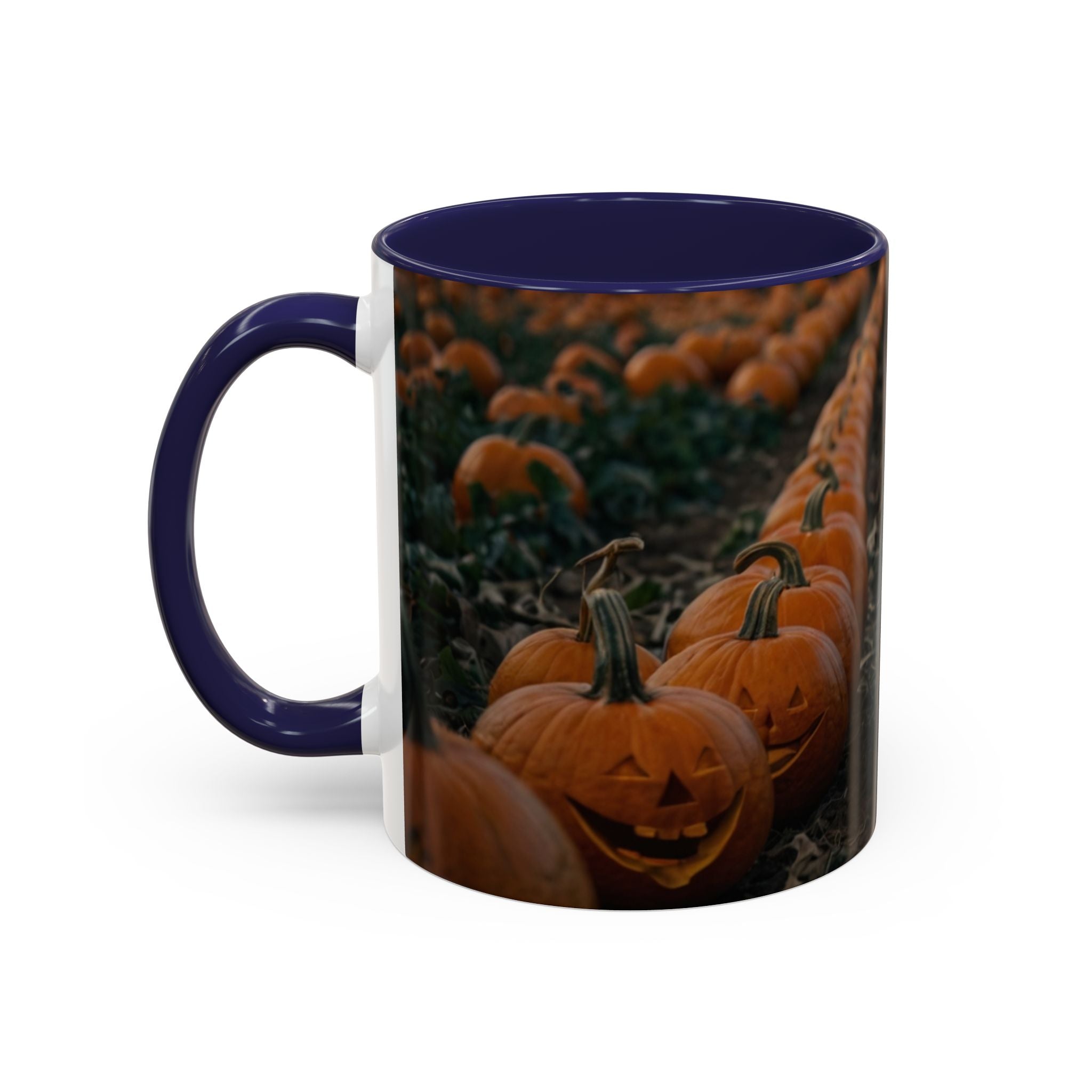 Halloween Black Cat Pumpkin Coffee Mug spooky magical