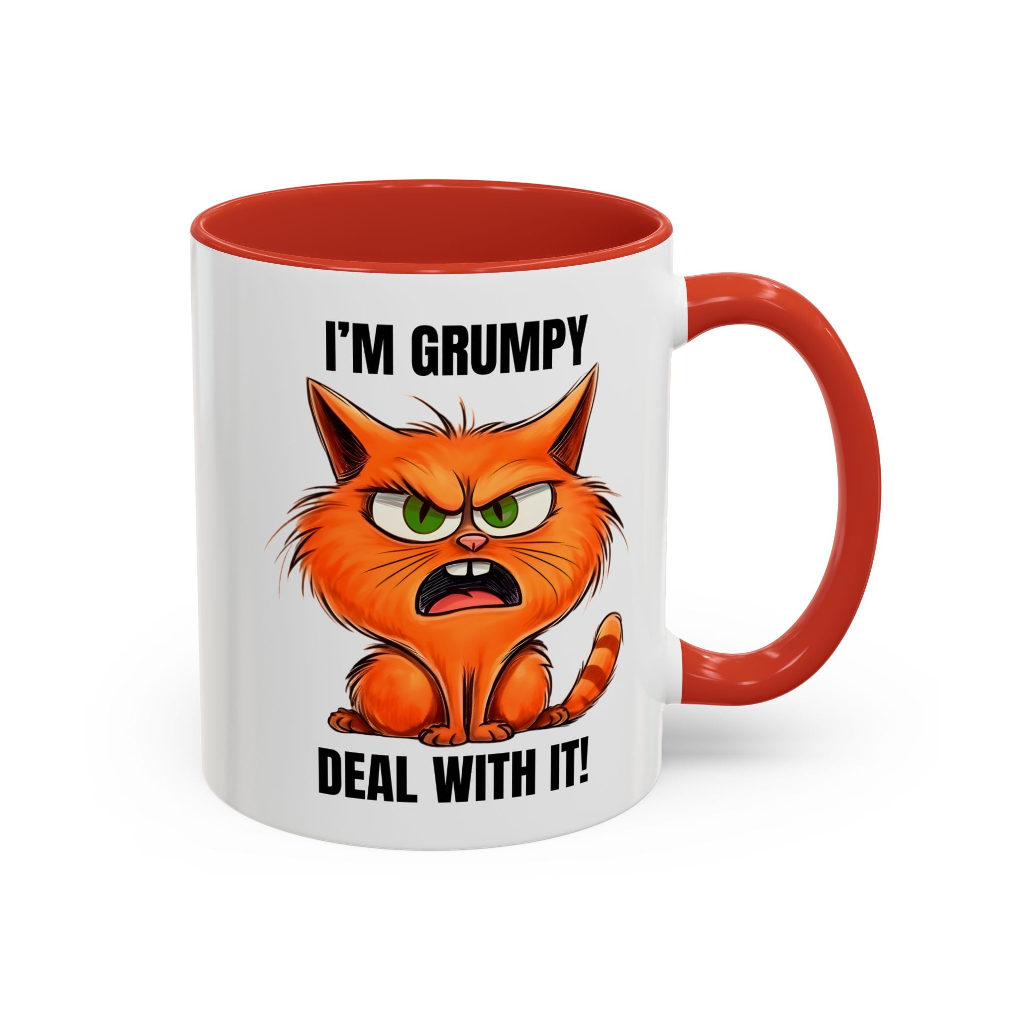 Grumpy Cat Coffee Mug, Funny Cat Mug, Gift for Cat Lovers, Office Coffee Cup, Humor Mug, 11oz 15oz