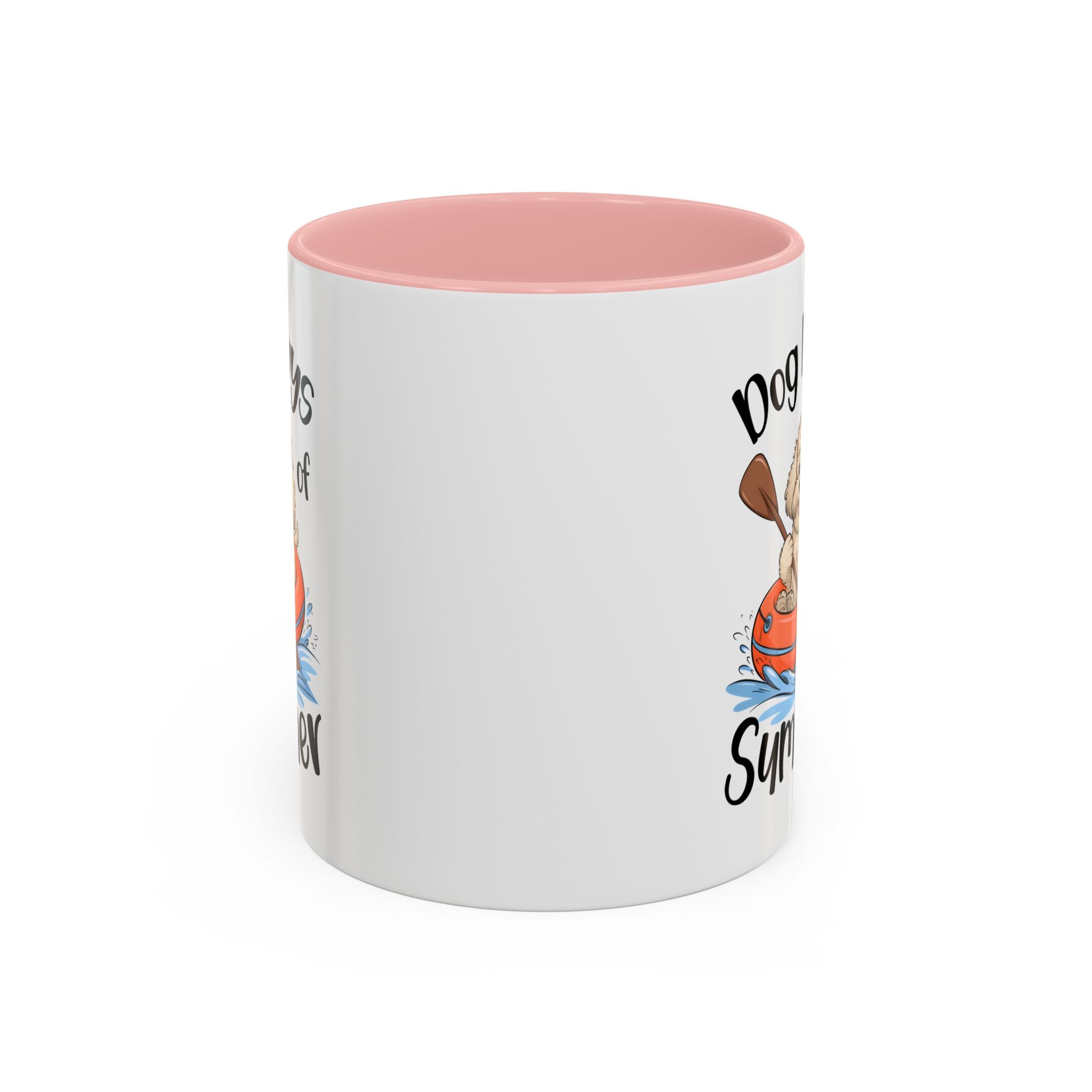 Dog Days of Summer Coffee Mug, Cute Dog Mug, Pet Lover Gift, Summer Vibes, Beach Decor, Fun Pet Cup, Canoeing Dog Design
